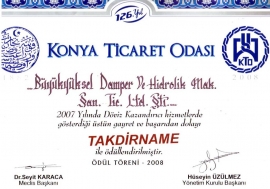 Byk Yksel Damper | SEMITURK Certificates