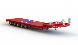 Transformer Transport Semi-Trailer for Mobile Substation - (5 Axle - 60 Tons)