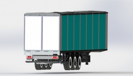 MOVING FLOOR GARBAGE TRANSFER SEMI TRAILER