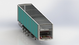 MOVING FLOOR GARBAGE TRANSFER SEMI TRAILER