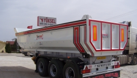 18 - 38 m Half-Pipe (Half-Round - U Shape) Tipper Semi-Trailer | Hardox / S700MC