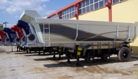 18 - 38 m Half-Pipe (Half-Round - U Shape) Tipper Semi-Trailer | Hardox / S700MC