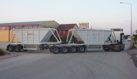 Double Bottom Dump Trailers with Aluminum Hopper | Belly Dump Trailers | Ultra-Light