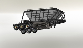 33 m Bottom Dump Aluminum Hopper / Grain Trailer - Ultra Lightweight