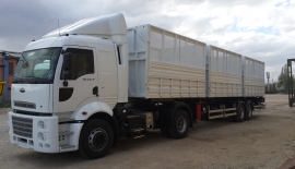 Cotton Transport Trailer - Triple Wagon Side Tipper Semi-trailer | Side Dump Semi Trailer