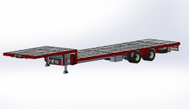 Transformer Transport Semi-Trailer for Mobile Substation - (2 Axle - 30 Tons)