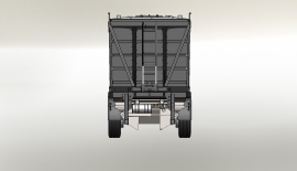 33 m Bottom Dump Aluminum Hopper / Grain Trailer - Ultra Lightweight