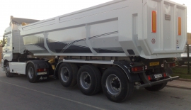 18 - 38 m Half-Pipe (Half-Round - U Shape) Tipper Semi-Trailer | Hardox / S700MC