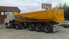 18 - 38 m Half-Pipe (Half-Round - U Shape) Tipper Semi-Trailer | Hardox / S700MC