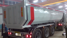 18 - 38 m Half-Pipe (Half-Round - U Shape) Tipper Semi-Trailer | Hardox / S700MC