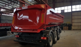 18 - 38 m Half-Pipe (Half-Round - U Shape) Tipper Semi-Trailer | Hardox / S700MC