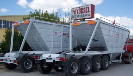 Double Bottom Dump Trailers with Aluminum Hopper | Belly Dump Trailers | Ultra-Light