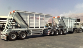 Double Bottom Dump Trailers with Aluminum Hopper | Belly Dump Trailers | Ultra-Light