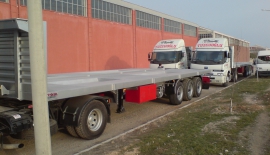 3 Dingilli Flat-bed / Platform Konteyner Tayc Yar Rmork | Sal & Ak Kasa Flatbed