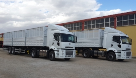 Cotton Transport Trailer - Triple Wagon Side Tipper Semi-trailer | Side Dump Semi Trailer