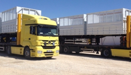 Cotton Transport Trailer - Triple Wagon Side Tipper Semi-trailer | Side Dump Semi Trailer